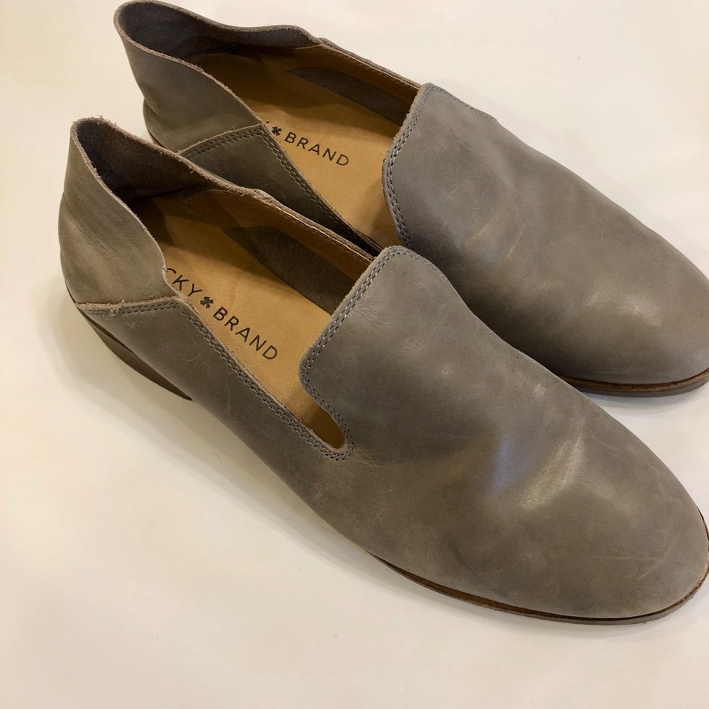 Lucky Brand Cahill Loafer Flat-Dark Driftwood